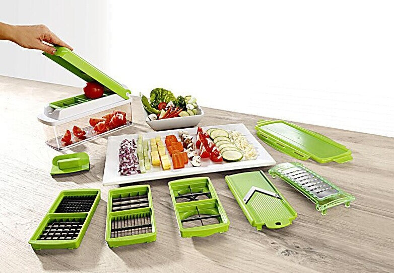 12pcs Multifunctional Vegetable Chopper Slicer Dicer Cut