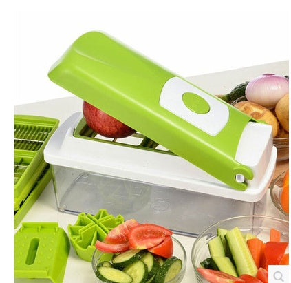 12pcs Multifunctional Vegetable Chopper Slicer Dicer Cut