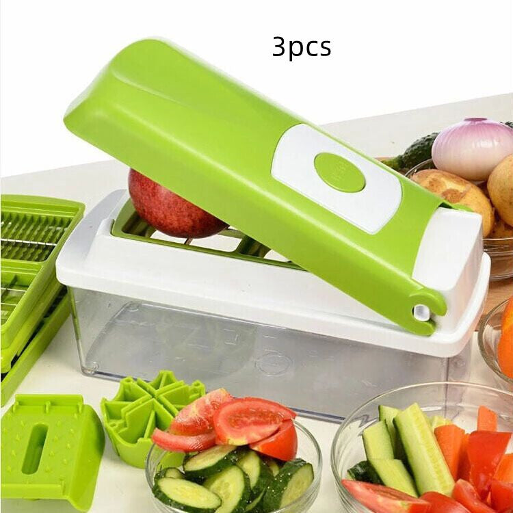 12pcs Multifunctional Vegetable Chopper Slicer Dicer Cut
