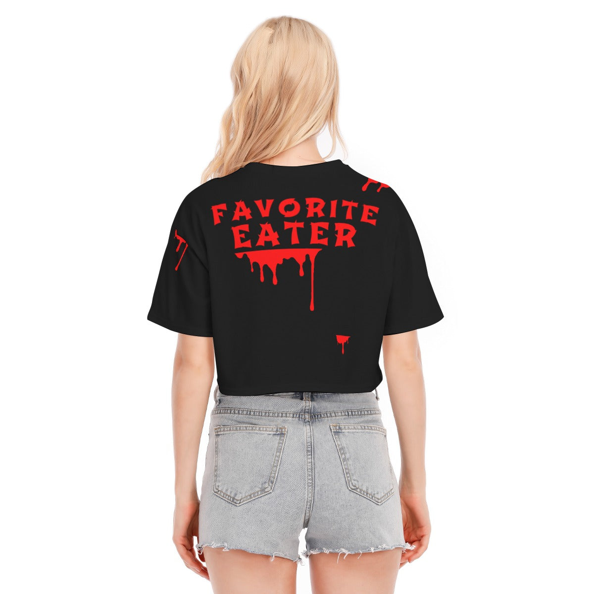 FAV EATER CROPPED T-SHIRT BLACK | FREE SHIPPING