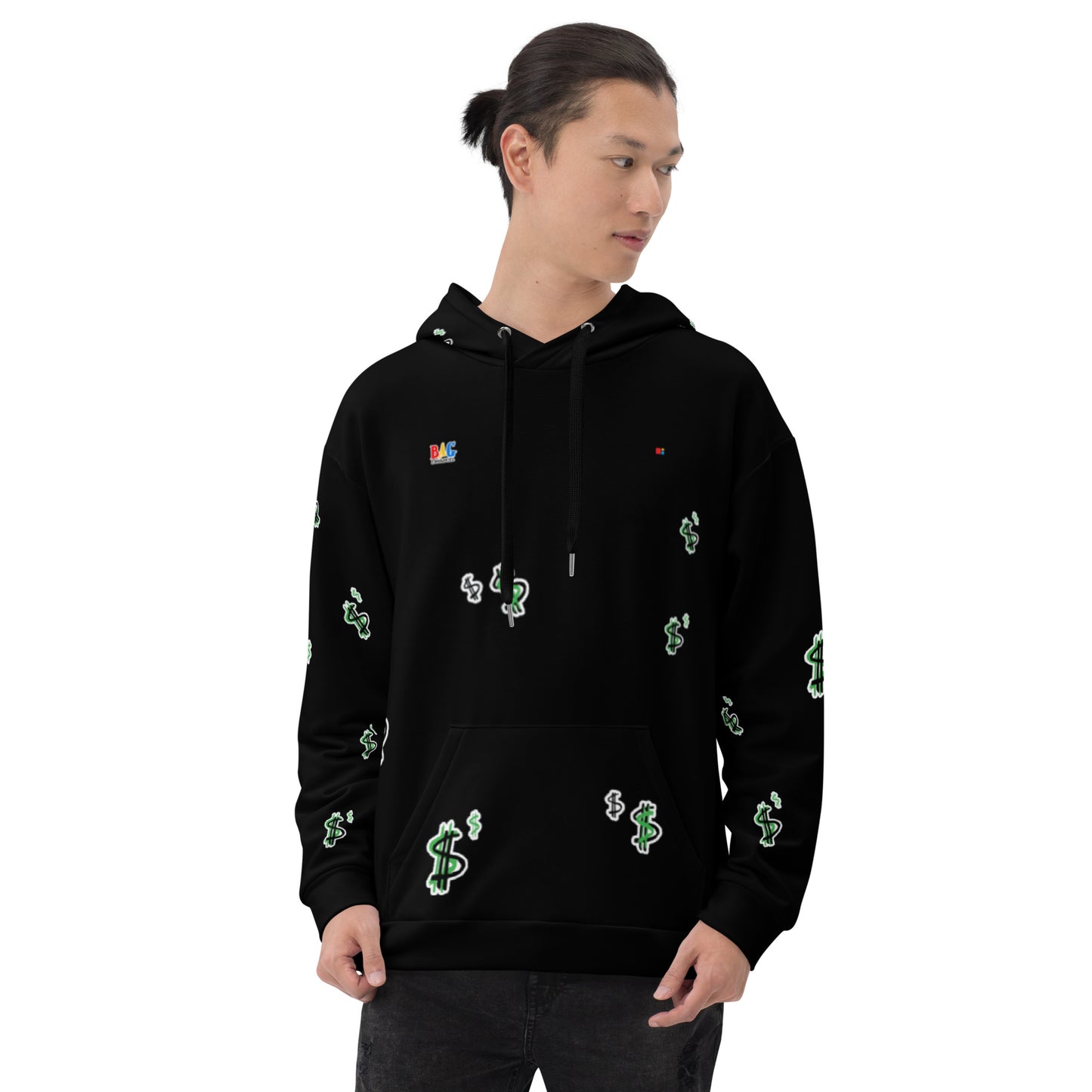 SIGN BBS HOODIE FREE SHIPPING BLK