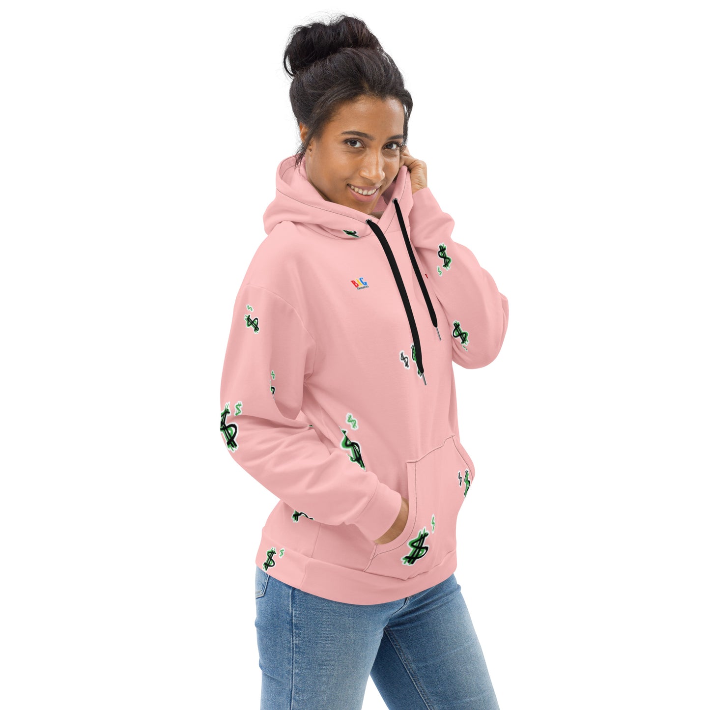 SIGN BBS HOODIE FREE SHIPPING PINK