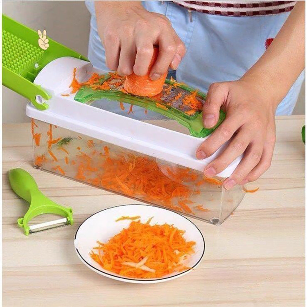 12pcs Multifunctional Vegetable Chopper Slicer Dicer Cut