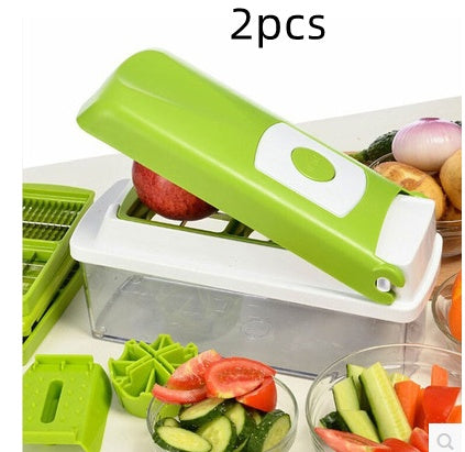 12pcs Multifunctional Vegetable Chopper Slicer Dicer Cut
