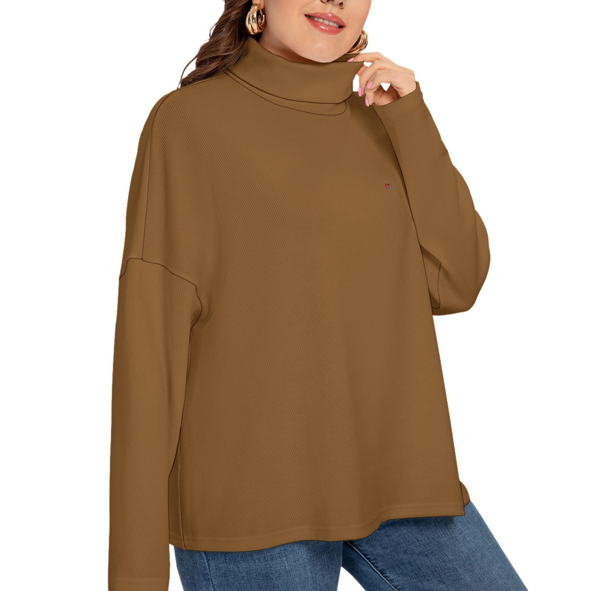 Turtleneck Knitted Sweater (Plus Size) FREE SHIPPING