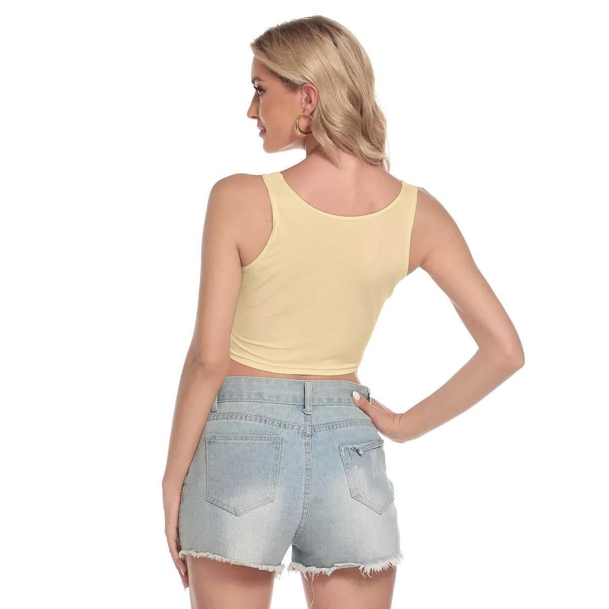 CREAM Crop Tank Top FREE SHIPPING