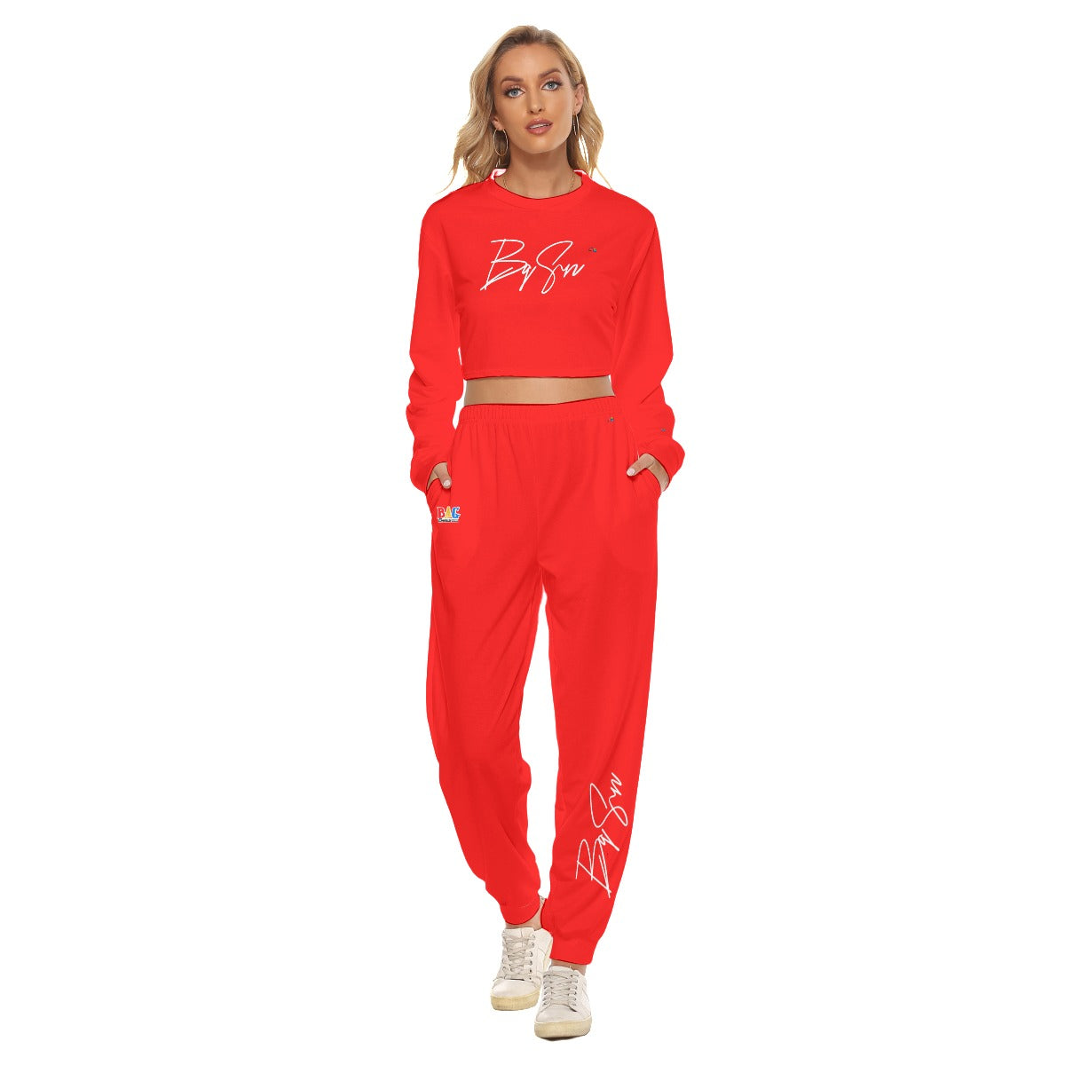 Bag Season Crop Sweatshirt Suit FREE SHIPPING