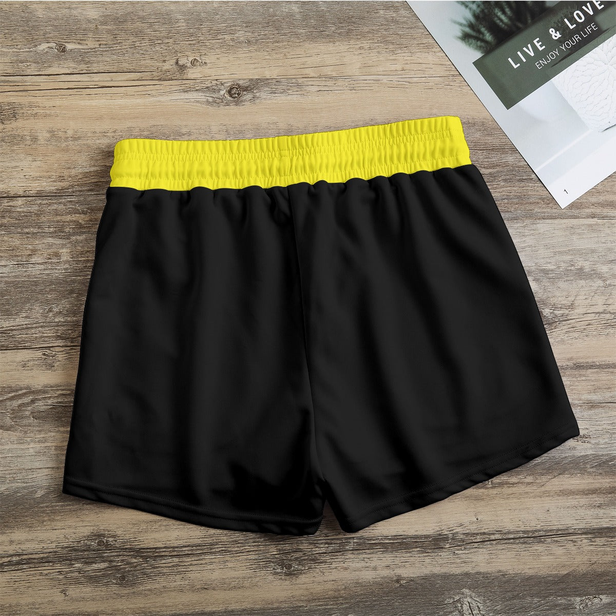 YELL/BLK Shorts FREE SHIPPING
