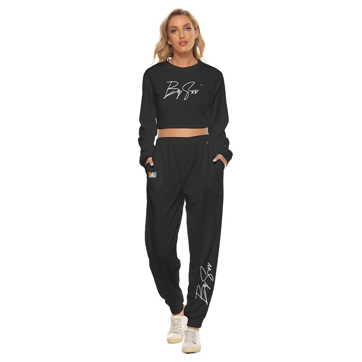 BagSeason Crop Sweatshirt Suit