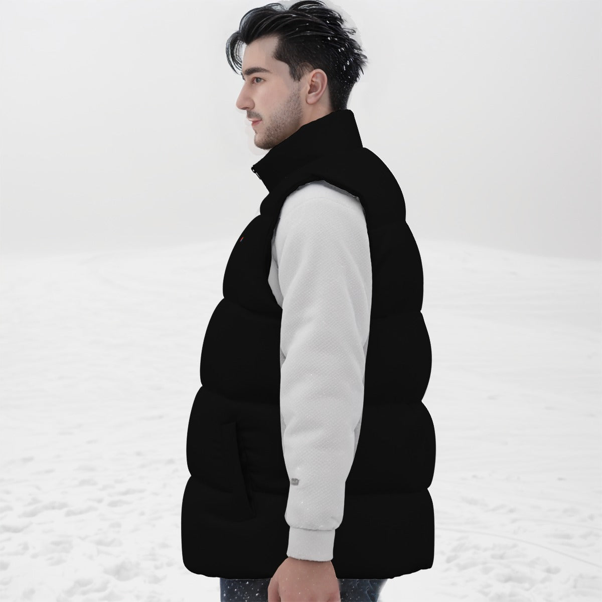 BBS BLK PUFF VEST FREE SHIPPING
