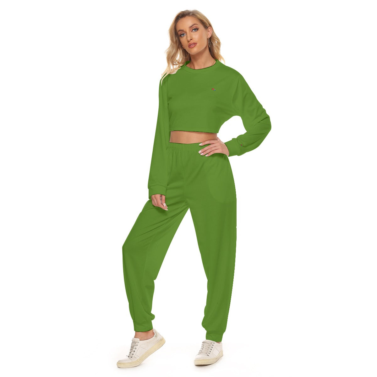 Crop Sweatshirt Suit FREE SHIPPING