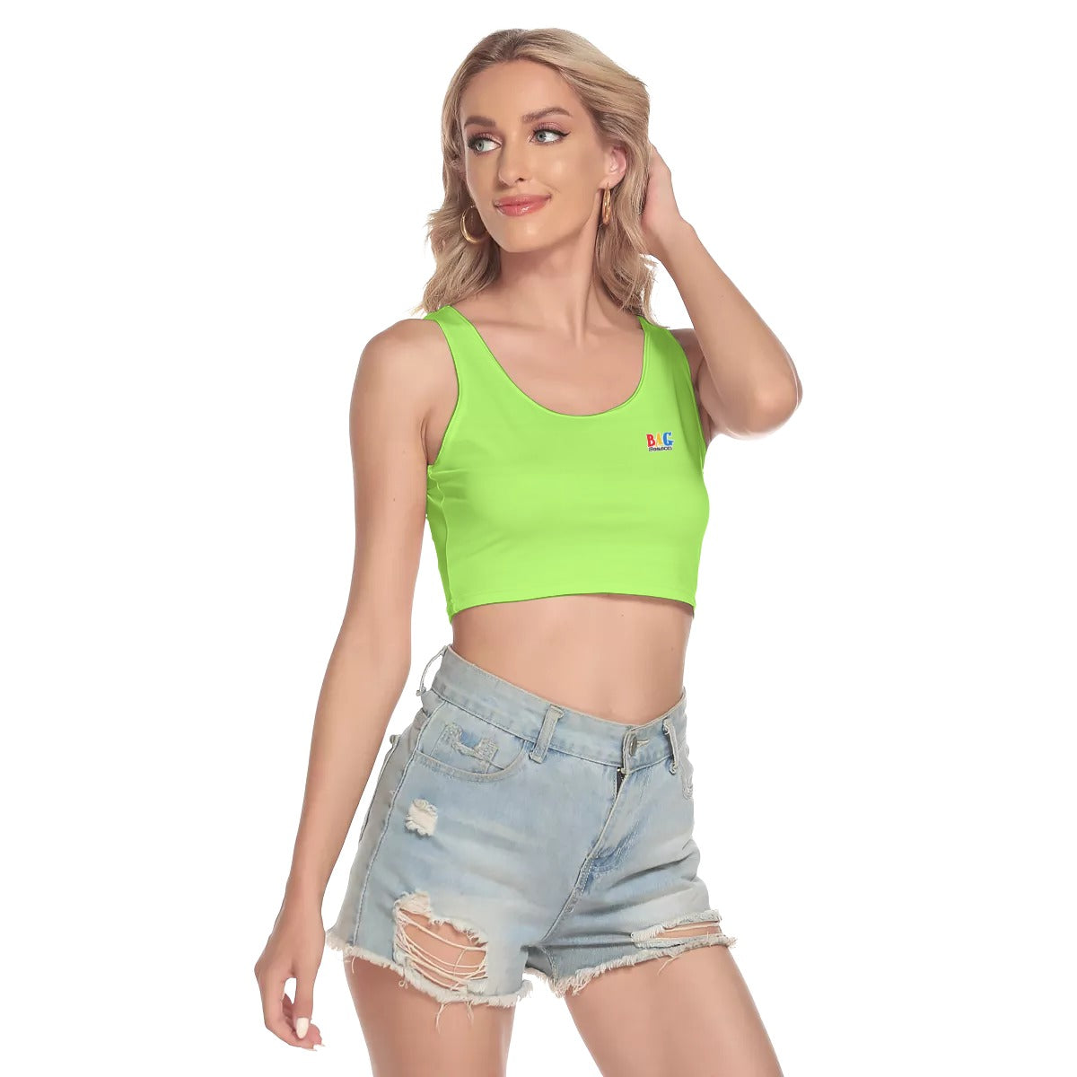 LIME Crop Tank Top FREE SHIPPING