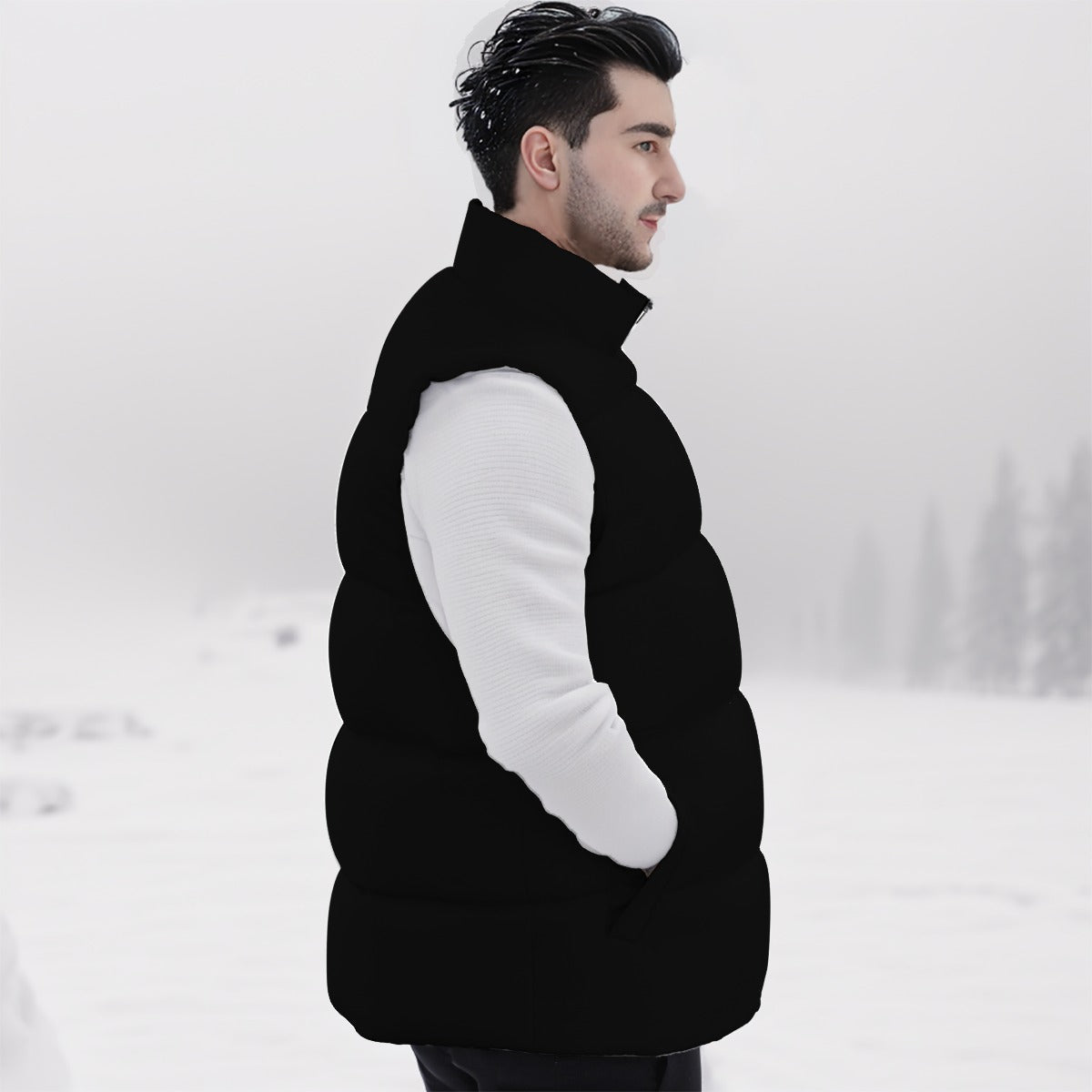 BBS BLK PUFF VEST FREE SHIPPING