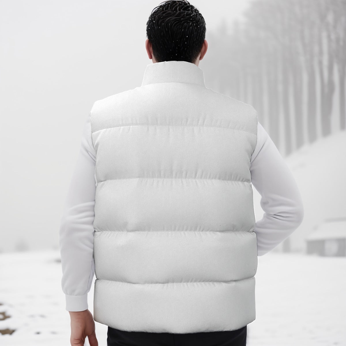 BBS WHT PUFF VEST FREE SHIPPING