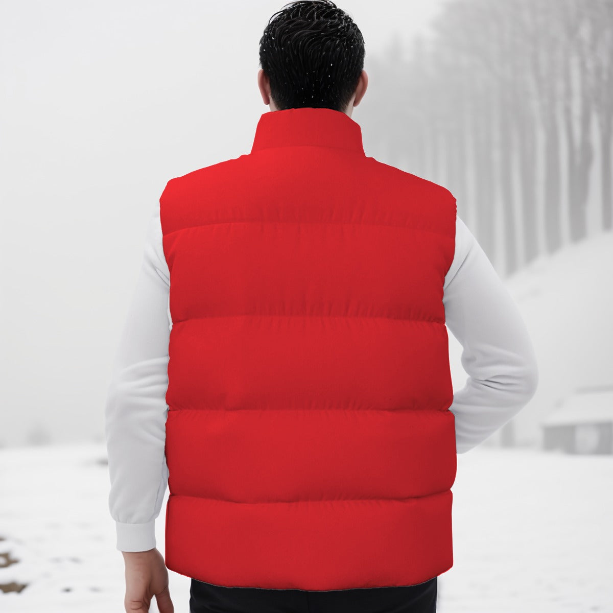 BBS RED PUFF VEST FREE SHIPPING