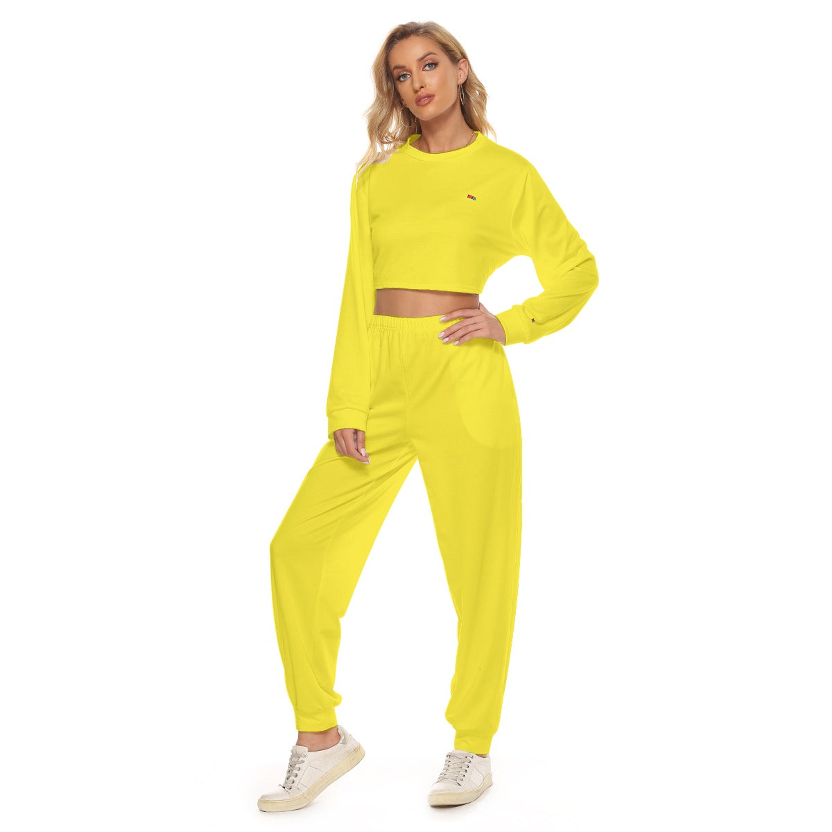 Crop Sweatshirt Suit FREE SHIPPING