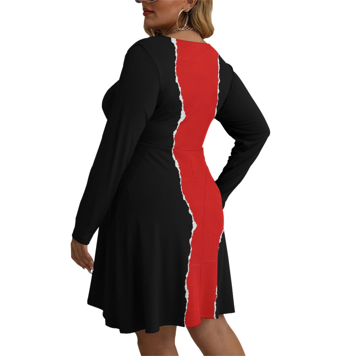 Long Sleeve Dress(Plus Size) FREE SHIPPING