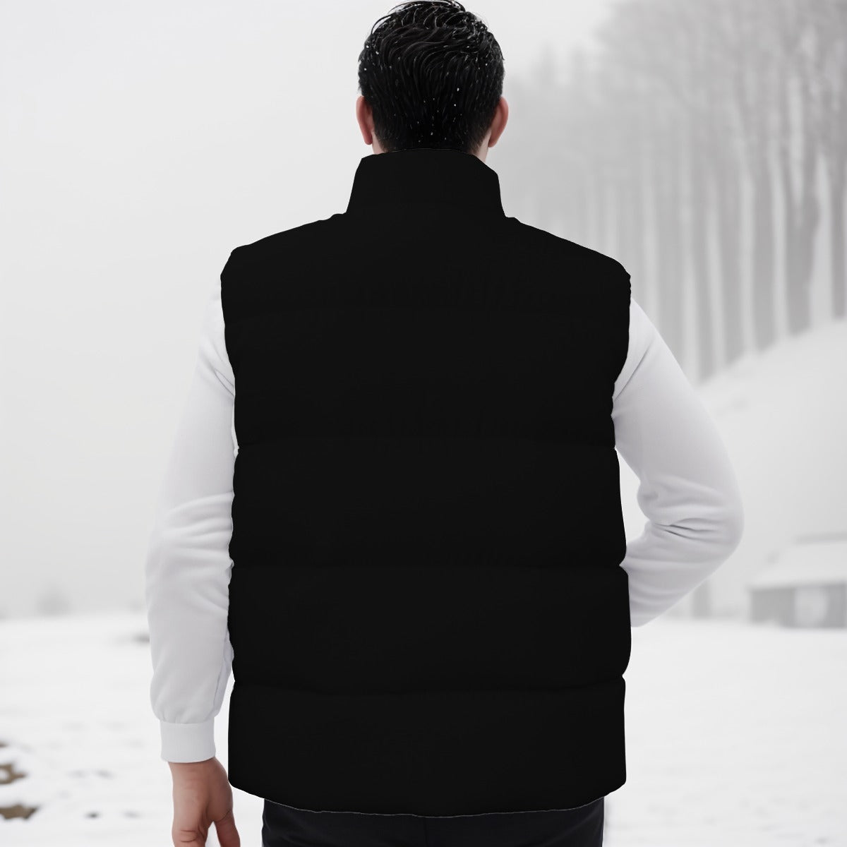 BBS BLK PUFF VEST FREE SHIPPING