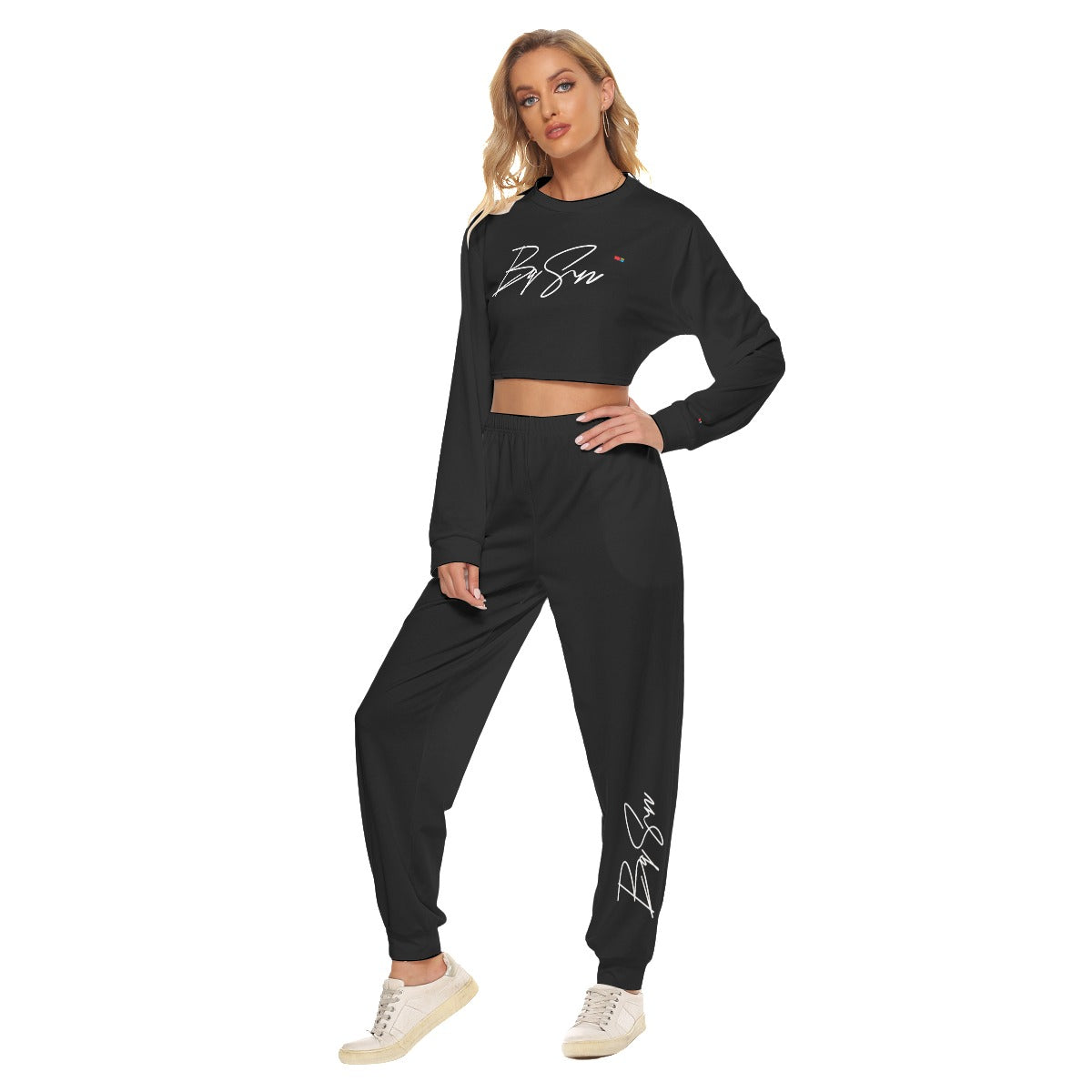 BagSeason Crop Sweatshirt Suit