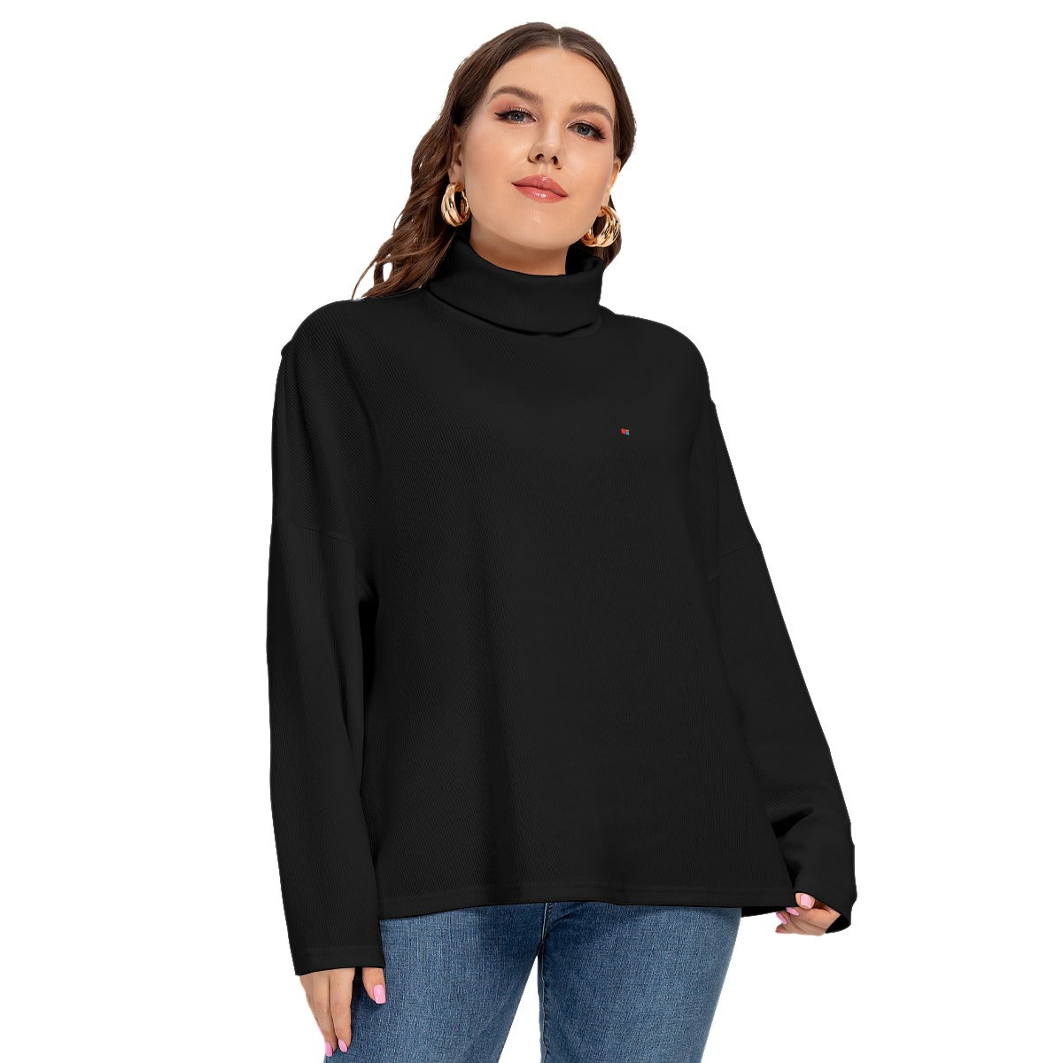 Turtleneck Knitted Sweater (Plus Size) FREE SHIPPING