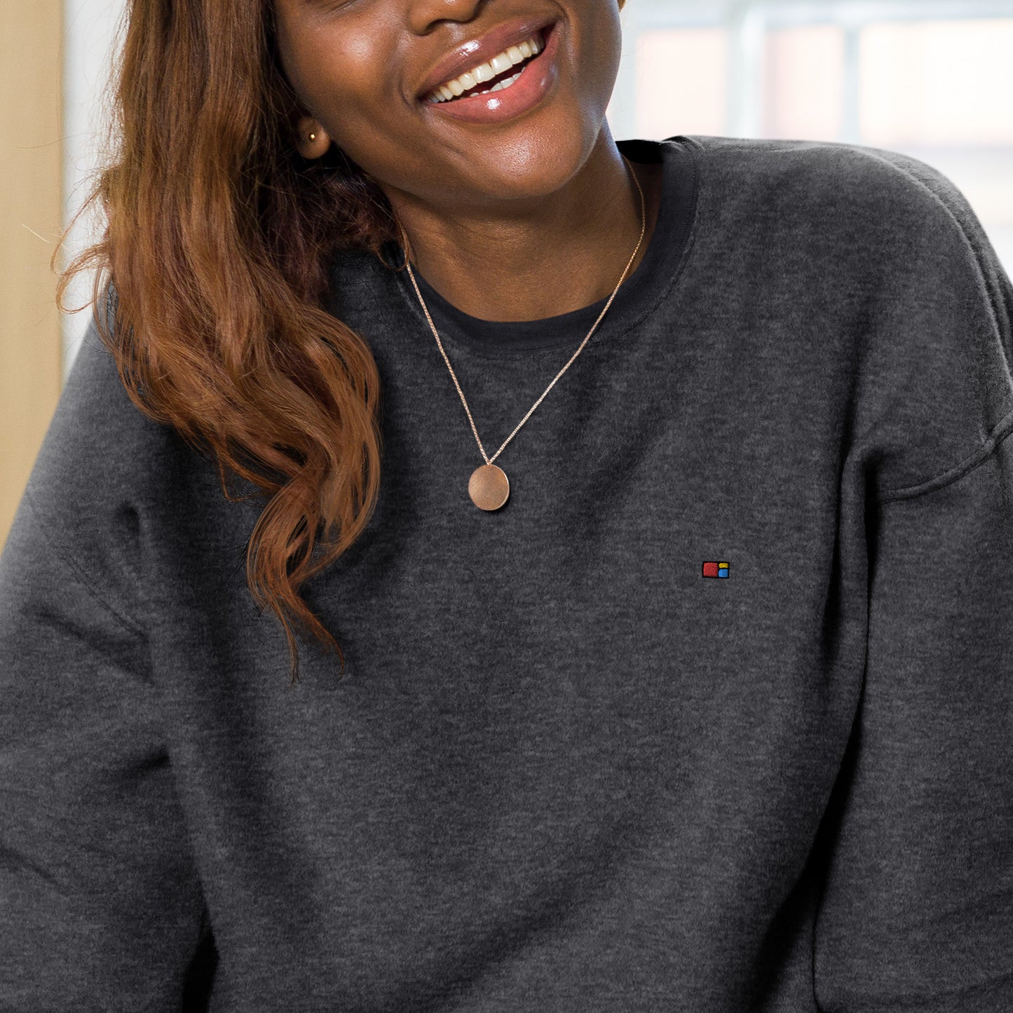 BBS Unisex sueded fleece sweatshirt