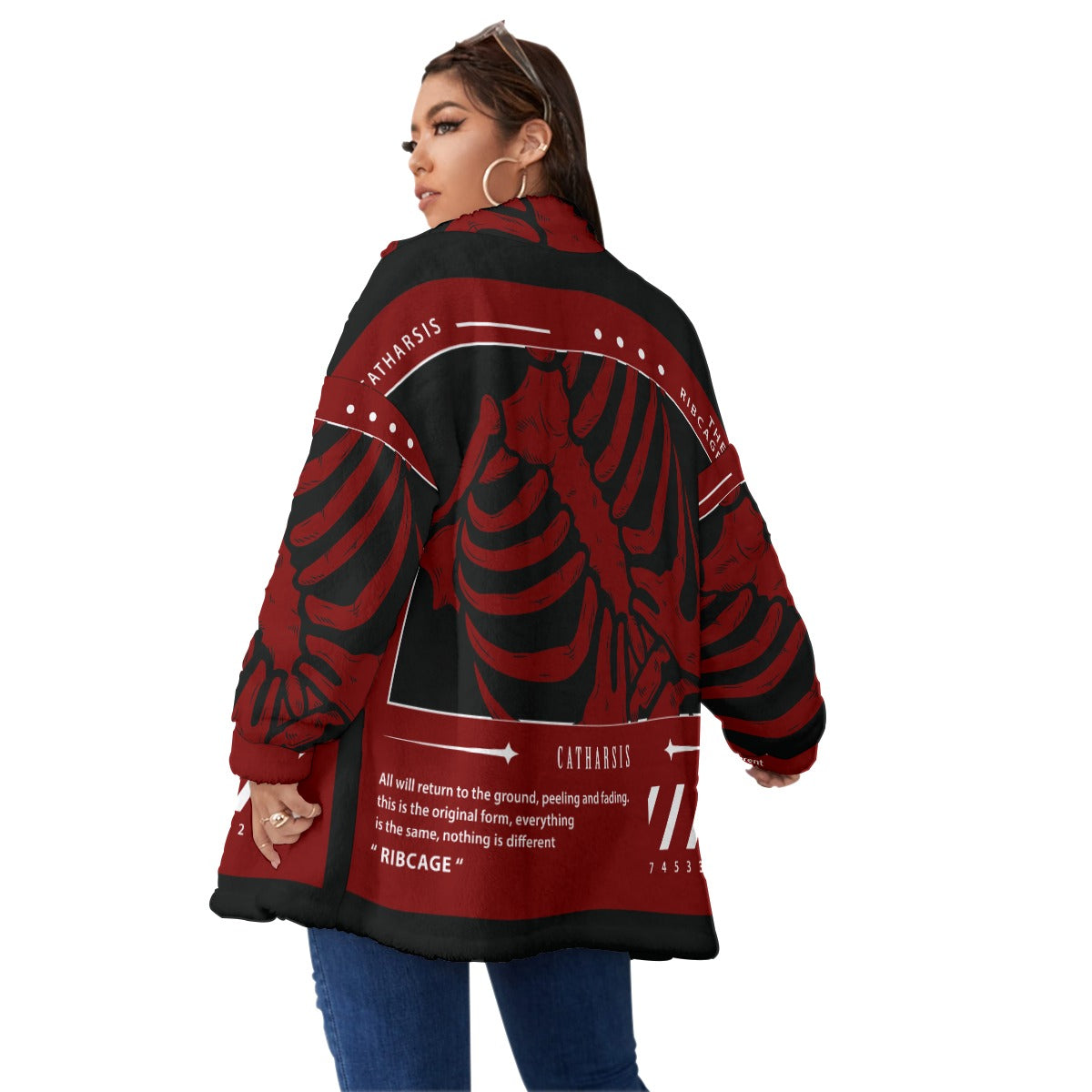 BBS Borg Fleece Stand-up Collar Coat FREE SHIPPING