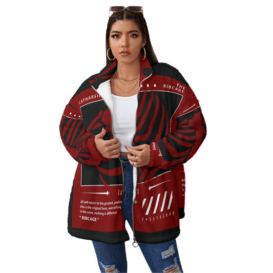 BBS Borg Fleece Stand-up Collar Coat FREE SHIPPING