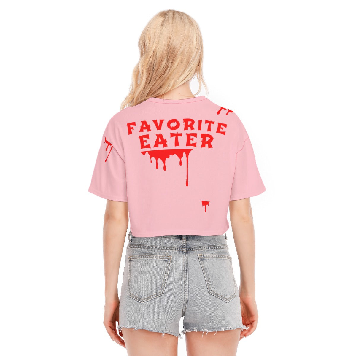 FAV EATER CROPPED T-SHIRT PINK | FREE SHIPPING