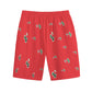 Sign Shorts Red FREE SHIPPING