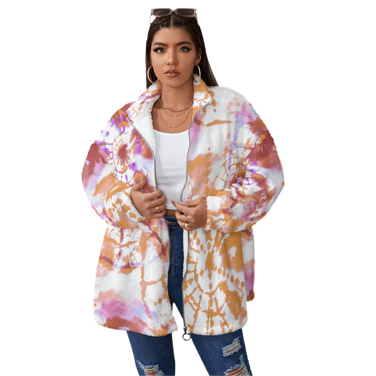 BBS Borg Fleece Stand-up Collar Coat FREE SHIPPING