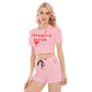 FAV EATER T-SHIRT & SHORTS SET PINK | FREE SHIPPING