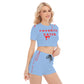 FAV EATER T-SHIRT & SHORTS SET BLUE | FREE SHIPPING
