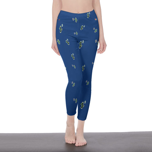 Sign Leggings BLU FREE SHIPPING