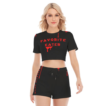 FAV EATER T-SHIRT & SHORTS SET BLK | FREE SHIPPING