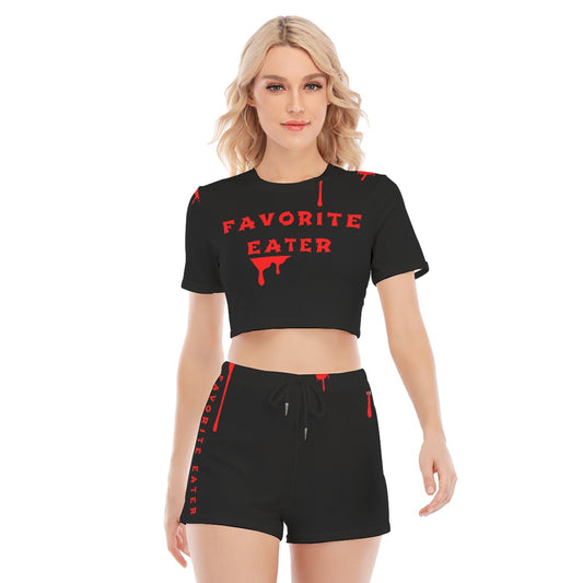 FAV EATER T-SHIRT & SHORTS SET BLK | FREE SHIPPING