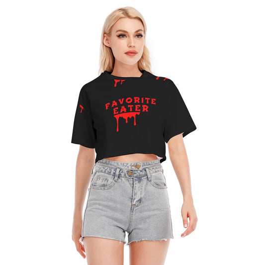 FAV EATER CROPPED T-SHIRT BLACK | FREE SHIPPING
