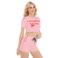 FAV EATER T-SHIRT & SHORTS SET PINK | FREE SHIPPING