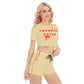 FAV EATER T-SHIRT & SHORTS SET CREAM | FREE SHIPPING