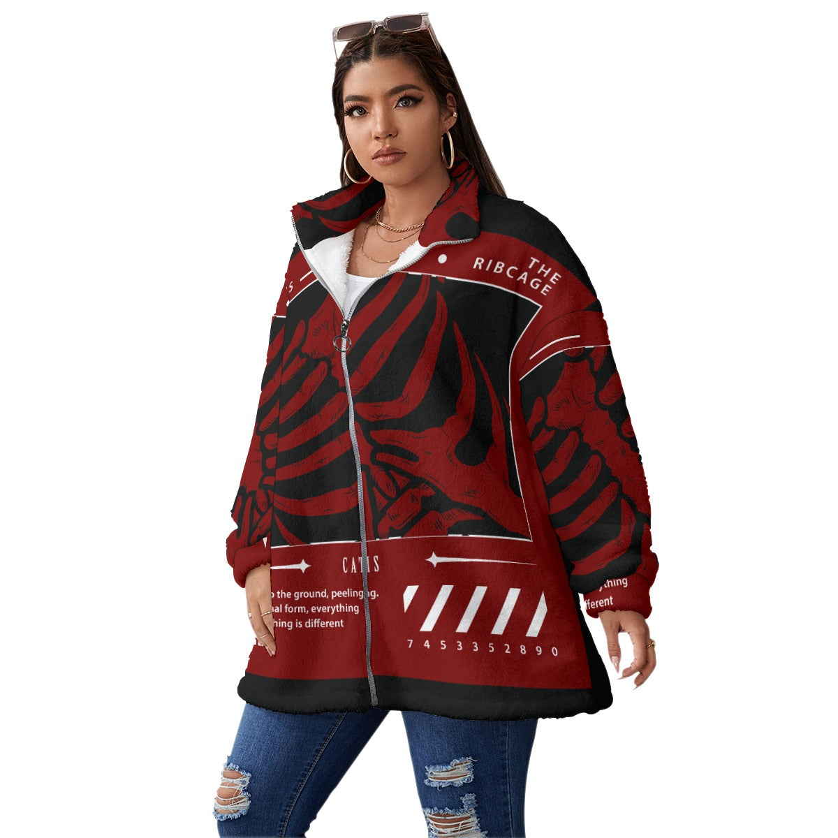 BBS Borg Fleece Stand-up Collar Coat FREE SHIPPING