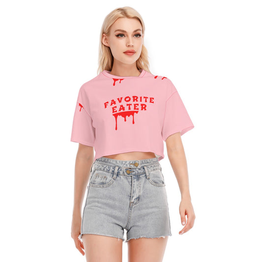 FAV EATER CROPPED T-SHIRT PINK | FREE SHIPPING
