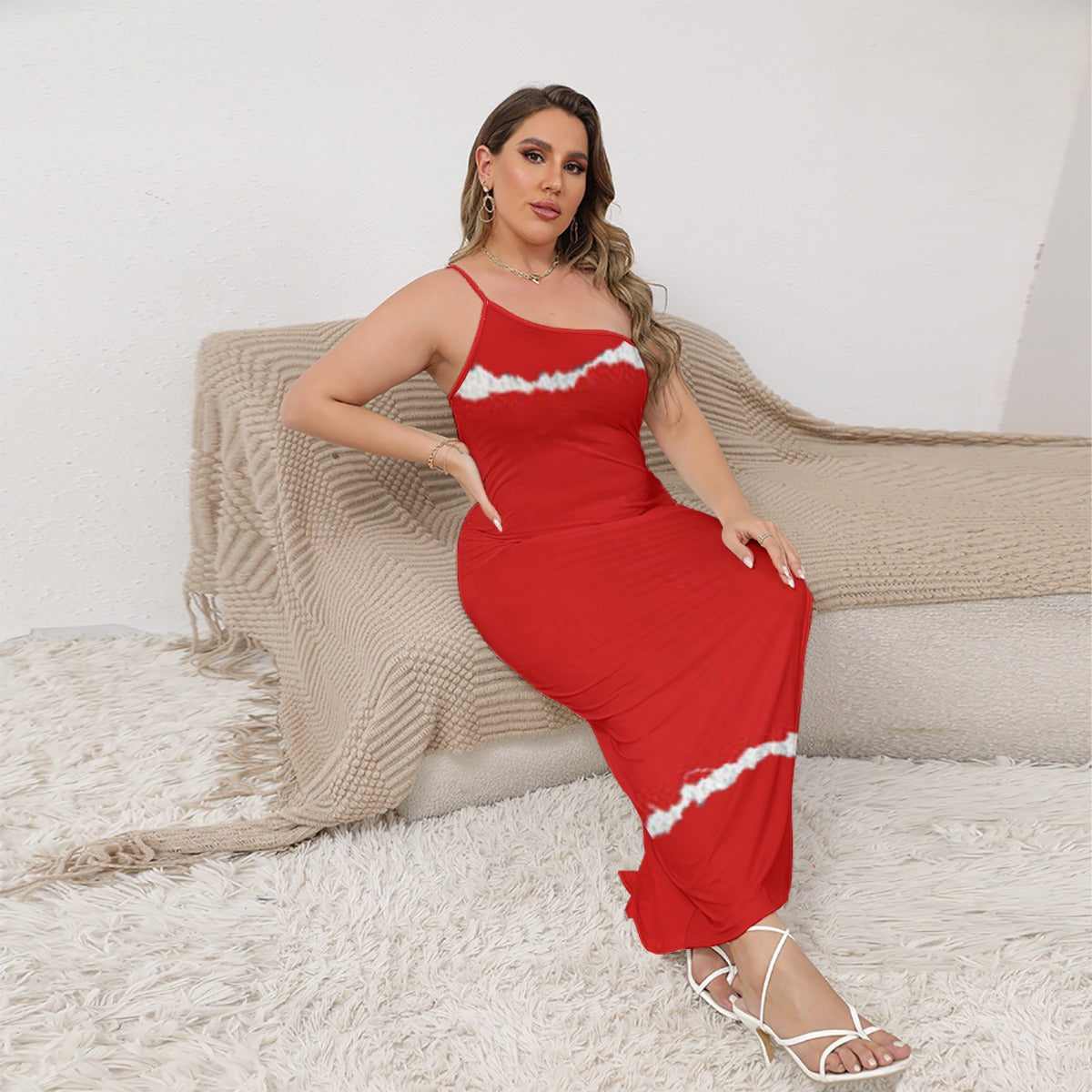 Dress With Side Split (Plus Size) FREE SHIPPING