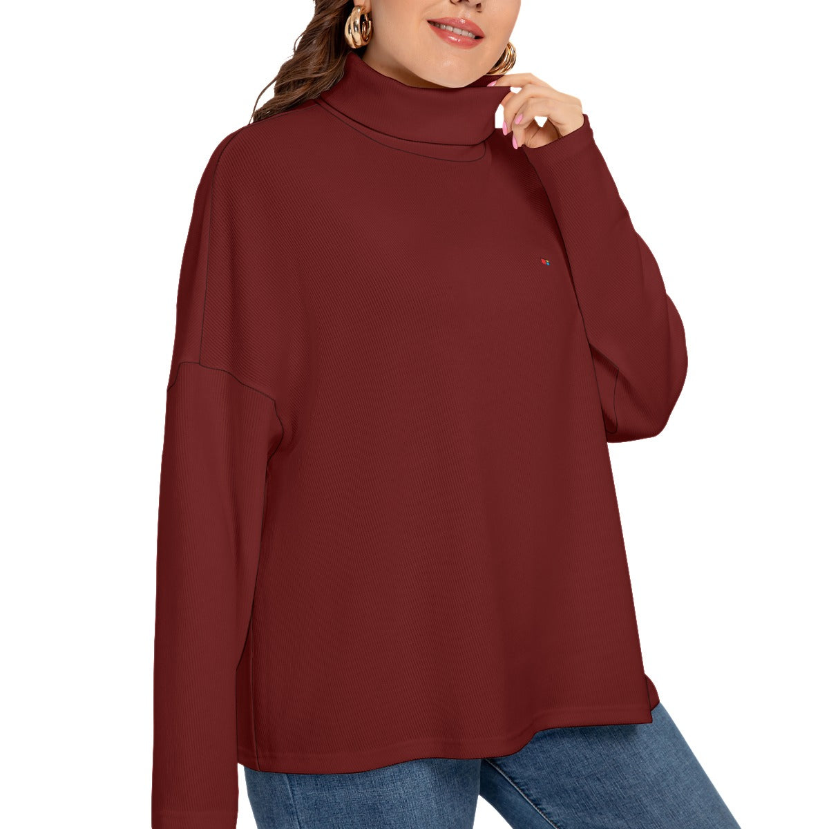 Turtleneck Knitted Sweater (Plus Size) FREE SHIPPING