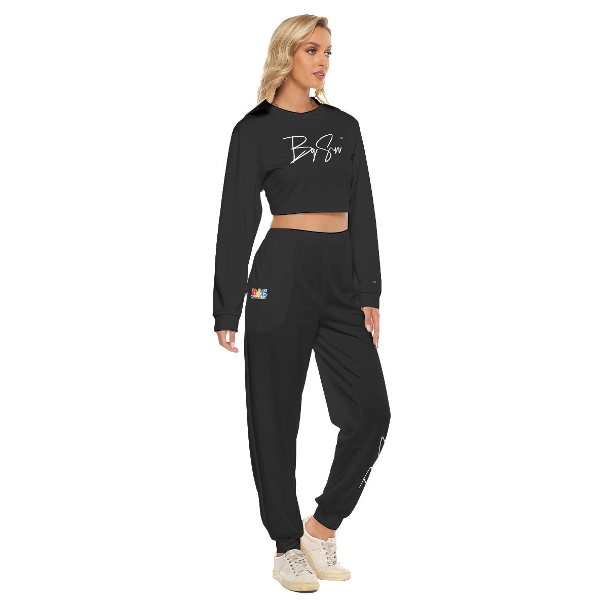 BagSeason Crop Sweatshirt Suit