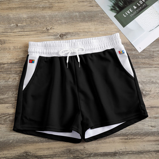 WHT/BLK Shorts FREE SHIPPING