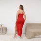 Dress With Side Split (Plus Size) FREE SHIPPING