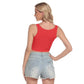 RED Crop Tank Top FREE SHIPPING