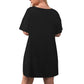 T-Shirt with Side Split and Shorts (Plus Size) FREE SHIPPING