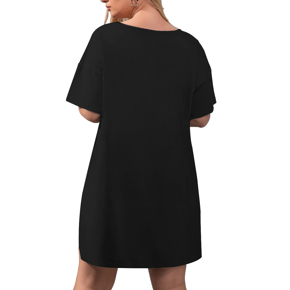 T-Shirt with Side Split and Shorts (Plus Size) FREE SHIPPING