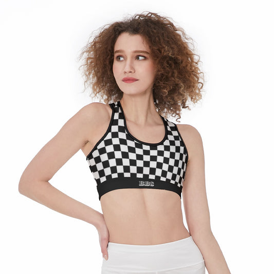 BBS Sports Bra CHECKER FREE SHIPPING