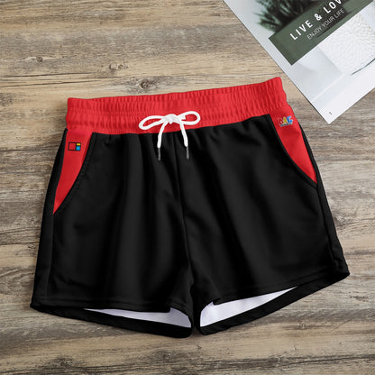 RED/BLK Shorts FREE SHIPPING